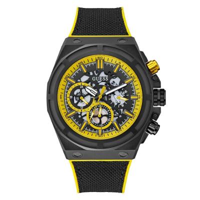 Relógio Masculino Multifunção Digital Silicone Preto Guess 47MM