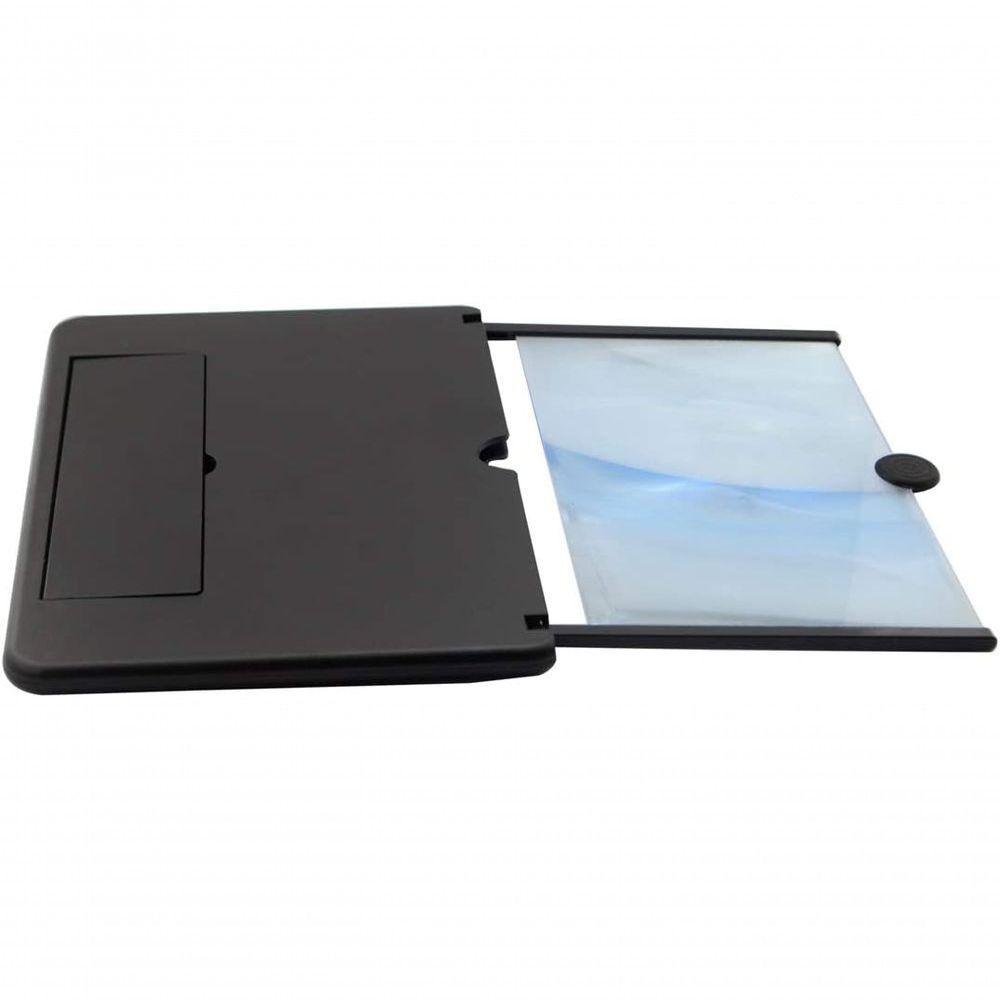 Lupa De Tela De 12 Polegadas Para Celular, Ampliador De Tela Gelar, Lupa 3d Para Celular Preto G - 5