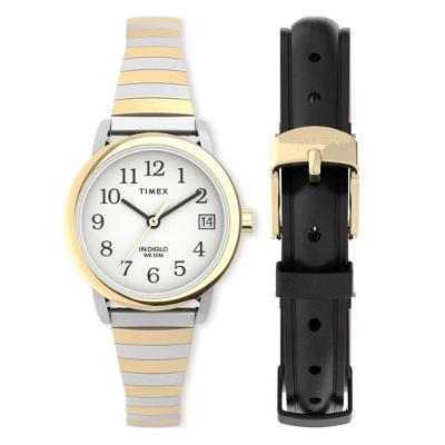 Relógio Feminino Easy Reader Analógico em Aço Inox com Troca de Pulseira Dourado Iconnect By Timex