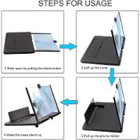Lupa De Tela , 3D Hd Para Celular, Ampliar Ampliação De Ampliação De Ampliação, Preto G - 12