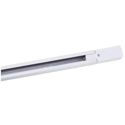 Trilho Eletrificado Ledos 1,5 Metros com Spot para Uso Interno e Externo Bivolt Branco Fosco