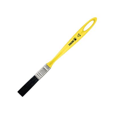 Trincha Média 519-1 com Filamento Sintético Preto e Cabo Amarelo Tigre