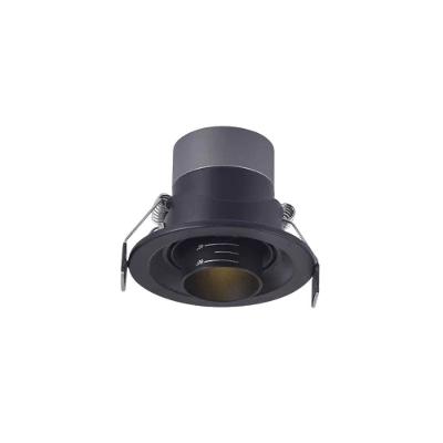 Spot LED Lova Embutir Ângulo Ajustável 15 graus  a 60 graus  Preto 5W 2700K 400LM Bivolt Nordecor