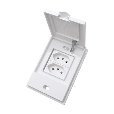 Tomada Dupla 10844-8 Resistente à Água IP54 Branca B.l'acqua