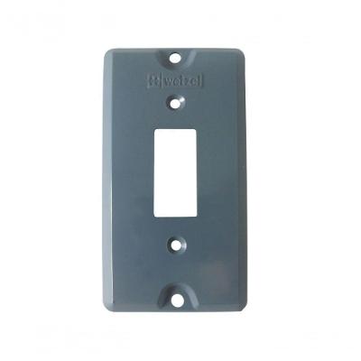 Tampa TPCA-12 para 1 Interruptor Vertical com Diferencial PVC Cinza Wetzel E018000282