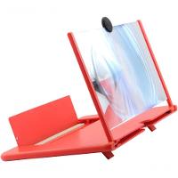 Lupa De Tela De 12 Polegadas, 3d Hd Para Celular, Ampliar Vermelho - 1