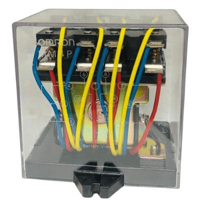 Relé MM-4P com 15 Pinos para Automação Industrial Bivolt Preto Omron