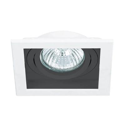 Spot Dicróica NS7701P Conecta com Moldura AR70 Embutir Alumínio Branco e Preto Bella Iluminação