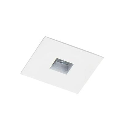 Spot Dicroica Alumínio no Frame Quadrado 1 GU10 Branco Incolux 11002