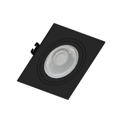 Spot Embutido Face Plana para Lâmpada PAR20 Soquete E27 Preto Save Energy