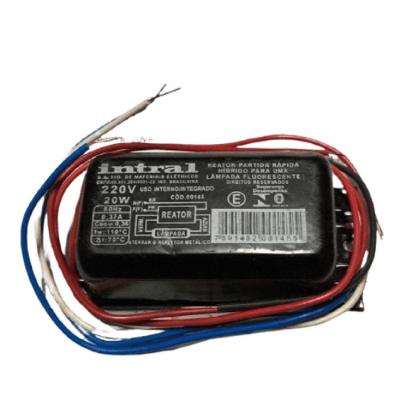 Reator Fluorescente Partida Rapida 1 X 20 220V para Lampada Fluorescente Intral