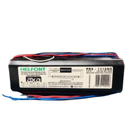 Reator Fluorescente Partida Rápida Ho 1 X 110 X 118V com Ignição Helfont 110V
