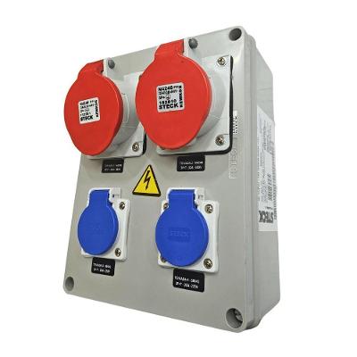 Quadro de Sobrepor com Tomadas S231133 2 32A 3P+T e 2 20A 2P+T IP44 Bivolt Steck