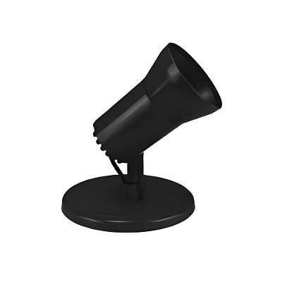 Spot Incandescente 117-1 Sobrepor Soquete em Porcelana Preto Rioprelustre Bivolt