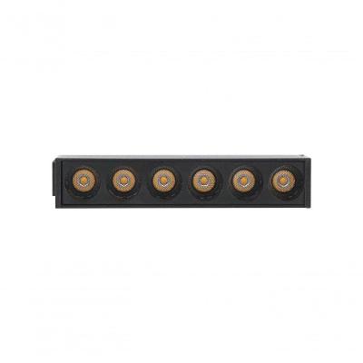 Projetor LED Focco para Trilho Magnético 48V 6W 2700K Preto Gaya 1950