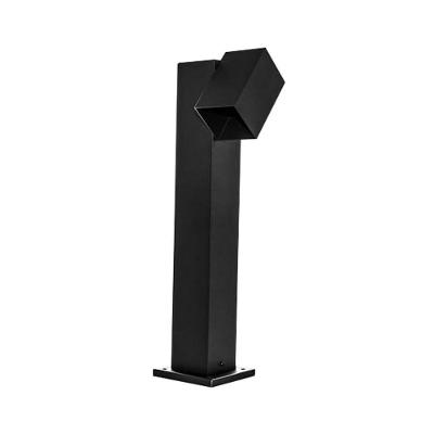 Poste Ornamental Articulado Quadrado Preto com Ajuste Bivolt Belly Lustres 80CM