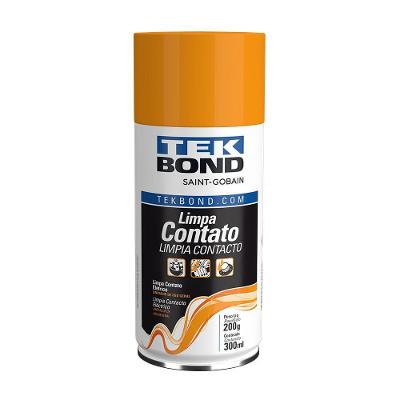 Produto Químico de Limpeza Limpa Contato Spray Remove Sujeira e Oxidações Transparente Tekbond 300ML