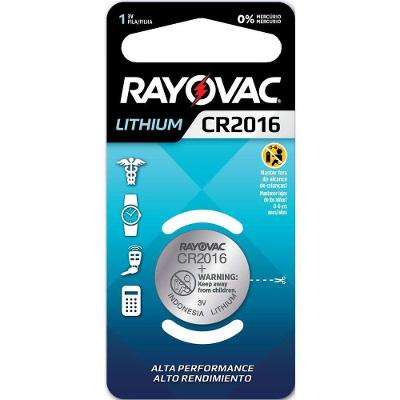 Pilha Botão Lithium CR2016 para Relógios Controles e Chaves com Alta Performance Rayovac