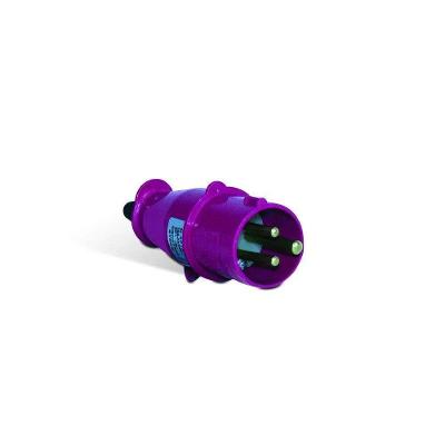 Plugue Industrial Móvel N4072 16A 3P+T 24V IP44 2H Bivolt Lilás Steck