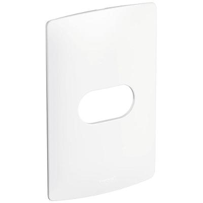 Placa 1 Posto 2x4 Horizontal Nereya com Instalação Fácil Branco Pial