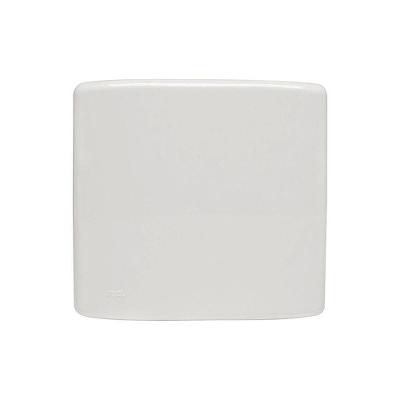 Placa 4x4 Cega Duale Design Inovador Superfície Extra Brilho Branco Soprano