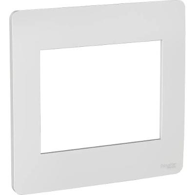 Placa 4x4 para 6 Módulos Orion Atende Escritórios Hotéis Hospitais Branco Schneider Electric