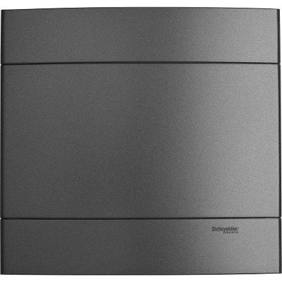 Placa Cega PRM044405 Decor S- Suporte Prata Fumê Schneider Electric