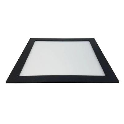 Plafon LED Quadrado 313 Embutir 24W 6000K Preto Santa Fé Macas 29CM