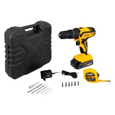 Parafusadeira-Furadeira de Impacto Vonder PFV 012I com Acessórios 120W Preto Bivolt
