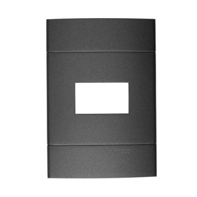 Placa PRM044218 1 Módulo Decor Inox com Encaixe Schneider Electric 85MM