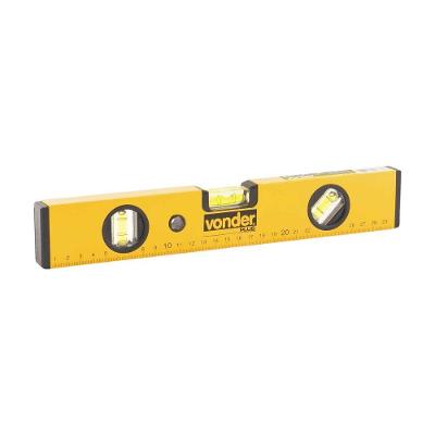 Nível de Alumínio 35.35.000.120 com 3 Bolhas 45 graus  Amarelo Vonder