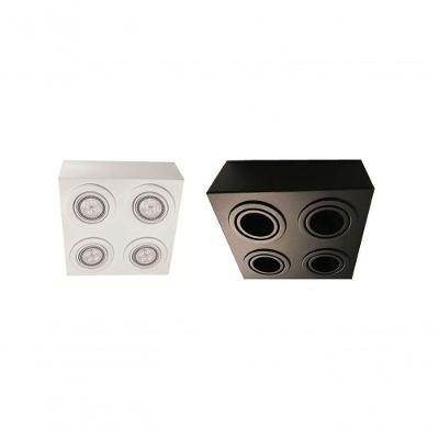 Plafon Sobrepor Quadrado Pigmentado PAR20 Branco Damlux 7690