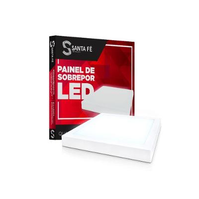 Plafon Led Quadrado Sobrepor 359 72W 6000K Branco Santa Fé Macas