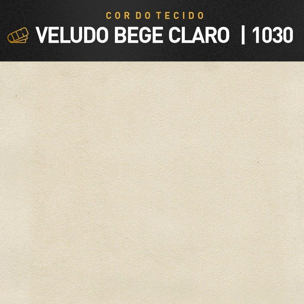 Sofá Fixo Orfeu 3 Lugares Luxo 200cm Castellar Móbile Bege Claro - 3