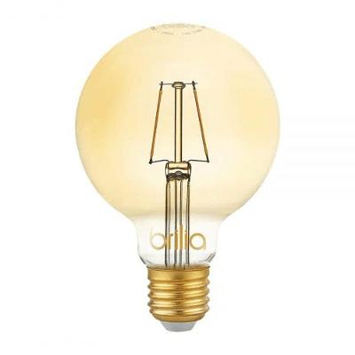 Lâmpada LED Filamento Ballon Vintage 438633 2,5W Bivolt Amarelo Brilia