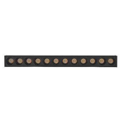 Luminária LED Focco Mag. Linear Ref.1951 com Sistema Magnético Preto Gaya 12W 2700K 840LMS