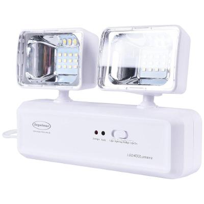 Luminária de Emergência 25919 Autônoma 2 Faróis 400LM Bivolt Branco Segurimax