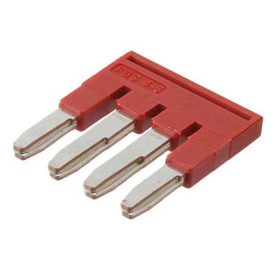 Jumper 4 Polos 3030255 32A FBS 4-6 Bivolt Vermelho Phoenix Contact