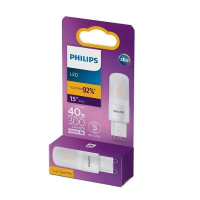 Lâmpada LED 929002380111 Iluminação Quente Vida Útil Longa Amarelo Philips 3W 2700K 300LMS Bivolt