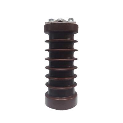Isolador Pedestal PCD-892-C para Média Tensão com Prensa Fio Marrom Aliem 15KV