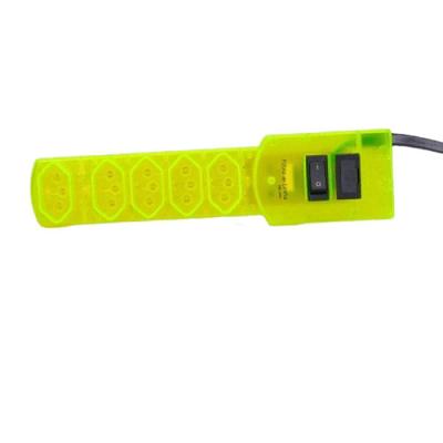 Filtro de Linha MG-3001 com 5 Tomadas e Proteção Amarelo Neon Margirius