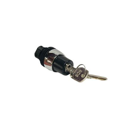 Botão de Comando com Chave YYP2-01 Tipo Yale Bivolt Metal Prata Ace Schmersal 22,5MM