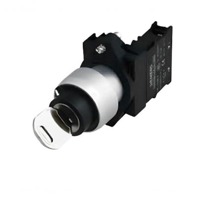 Botão XB5AG15 3 Posições com Chave 1NA 1NF Branco Schneider Electric