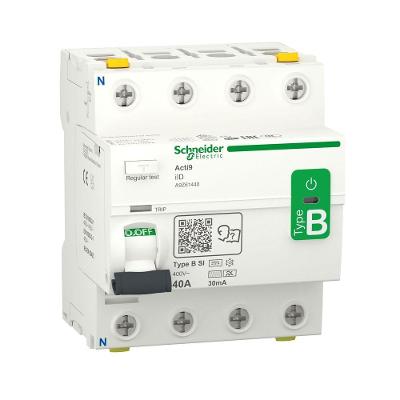 Disjuntor de Corrente Residual A9Z61440 40A 30mA 400V Tetrapolar B-SI Schneider Electric