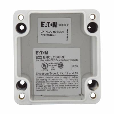 Caixa de Botoeira E22YED283-1 para Botão de Pressão 22,5MM Não Metálica Eaton 36 Meses