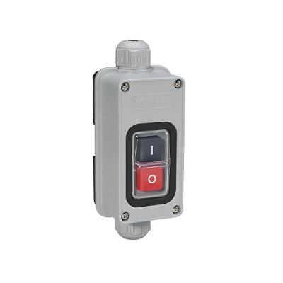 Chave Continental CS103A com Botão e Caixa 20A Tripolar IP66 Cinza Margirius