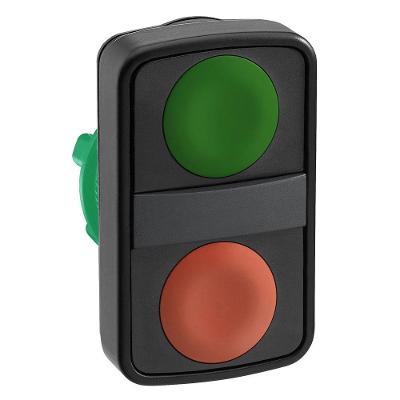 Cabeçote para Botão Duplo ZB5AA7340 com Retorno por Mola Cinza Schneider Electric 22MM