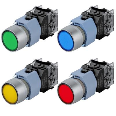 Botão Comando Sinalizado Completo 3SB7136-0DB40-1BA0 220VCA Verde Siemens