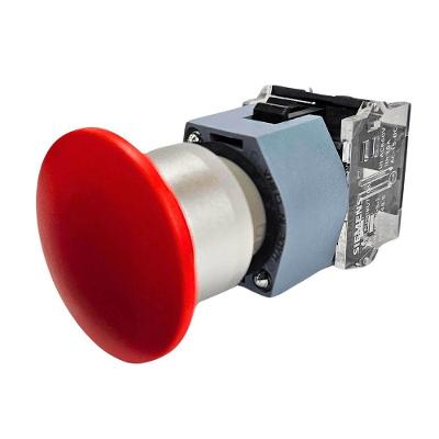 Botão Cogumelo 3SB7130-1BC20-1CA0 Acionamento de Emergência 1NF Bivolt Vermelho Siemens