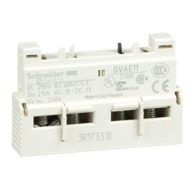 Bloco Auxiliar Frontal GVAE11 1NA+1NF para GV2 Bivolt Schneider Electric